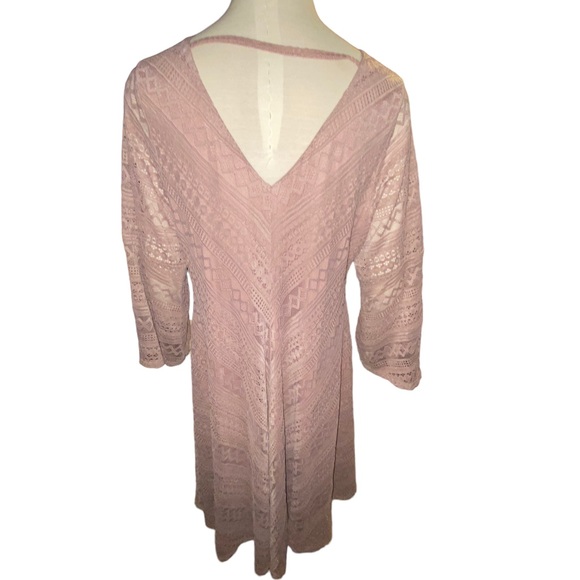 Torrid size 1 plus size mauve lace dress NWTS 14/16 - Picture 3 of 10